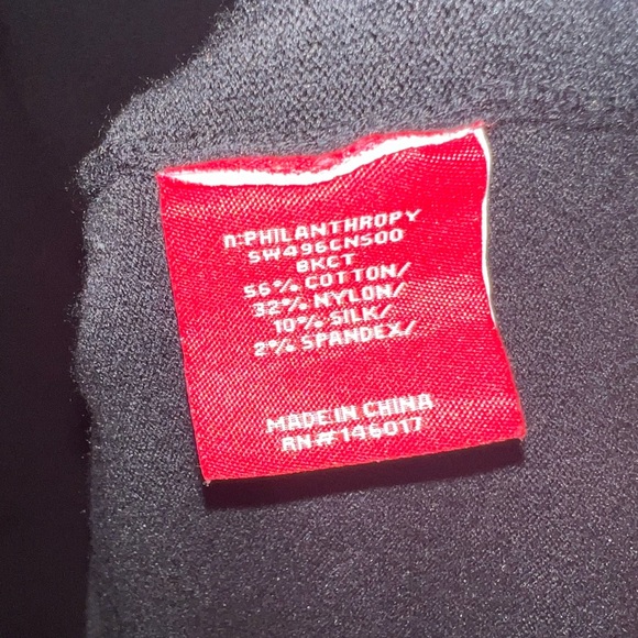 n:Philanthropy one-shoulder silk blend black sweater dress - Picture 4 of 9